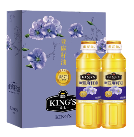 KING'S 亚麻籽油礼盒 750ML × 2